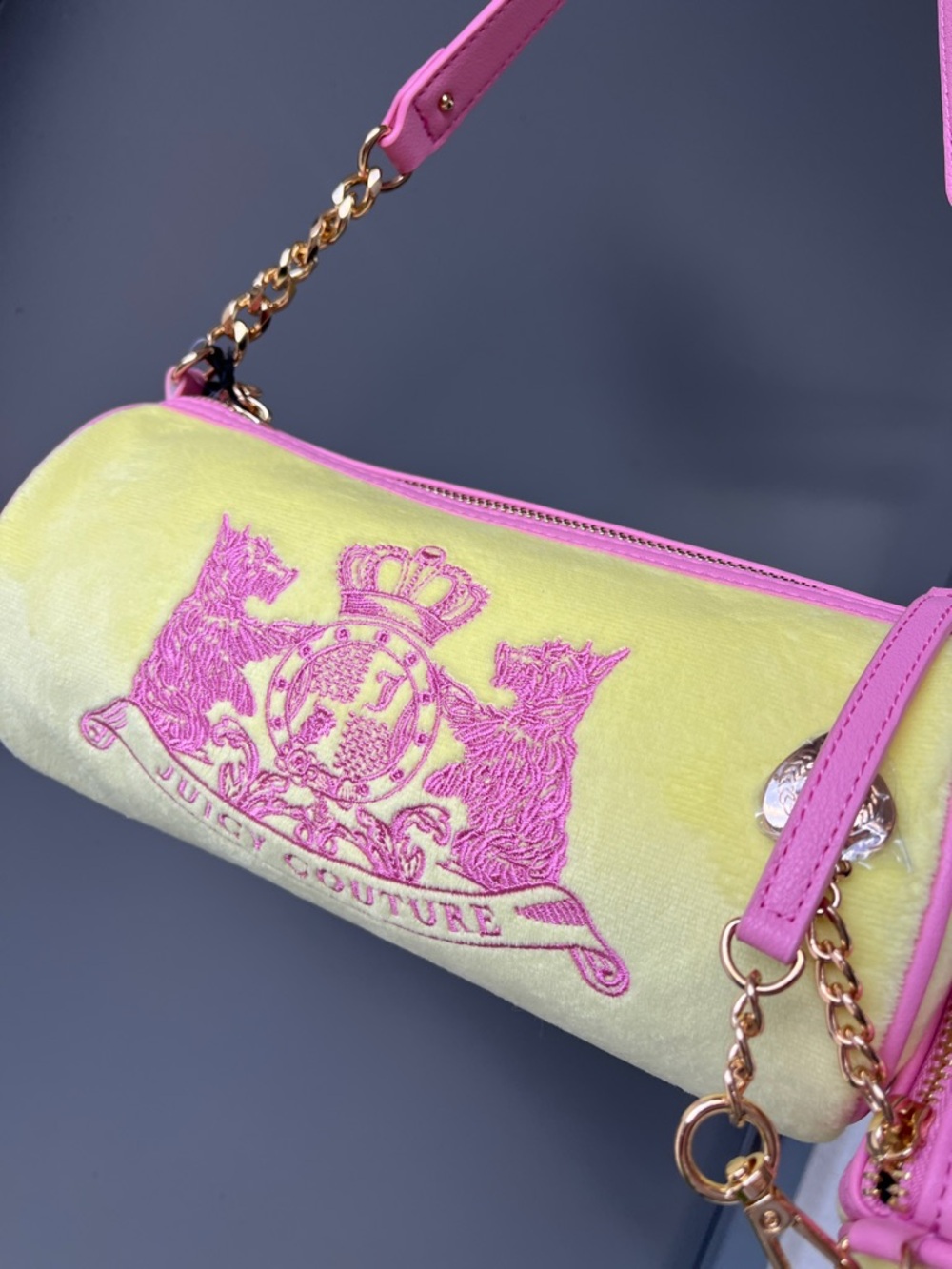 Juicy Couture yellow Barrel Bag